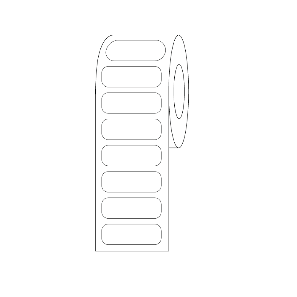 Globe Scientific Label Rolls, Cryo, 21x7mm, for 0.5mL Tubes, White Image